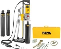 Rems Carotteuse 180028 R220 Picus S3 Set 62-82-132 Foret Diamanté Titan + Support + 3 Mèches Gratuites