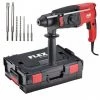 Flex-tools Perforateur 452327 Marteau Rotatif CHE 2-28 + Perceuse Et Burins 7 Pièces