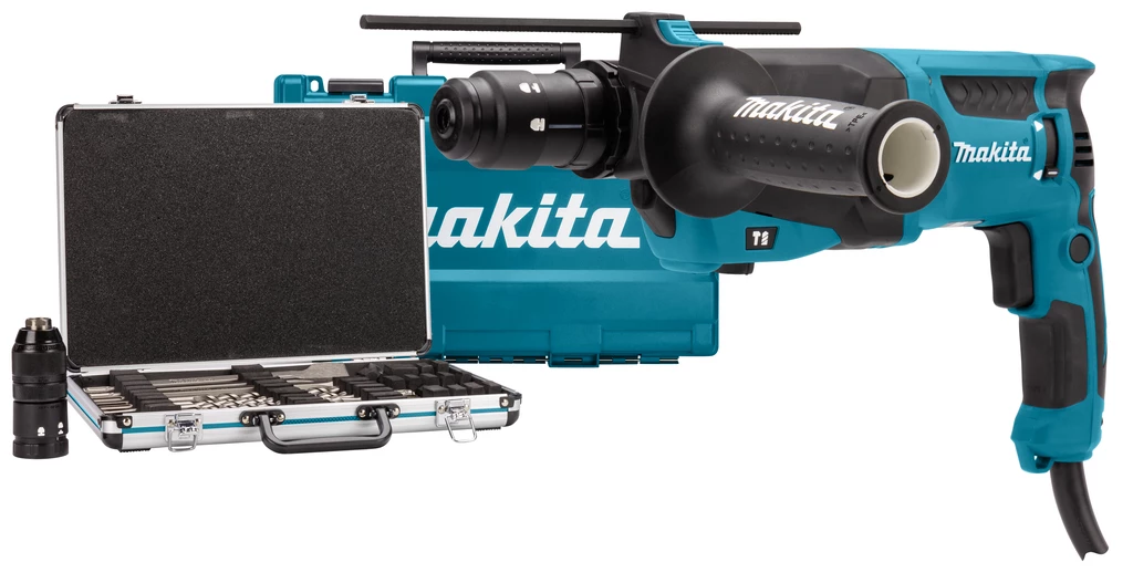 Makita Perforateur HR2630TX12 Perfo-burineur 800w 2,4 + Jeu De Forets 17 Pcs 1 Makita Perforateur HR2630TX12 Perfo-burineur 800w 2,4 + Jeu De Forets 17 Pcs